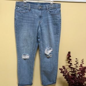 ana SKINNY BOYFRIEND CROP JEANS